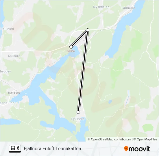 6 Bus Line Map