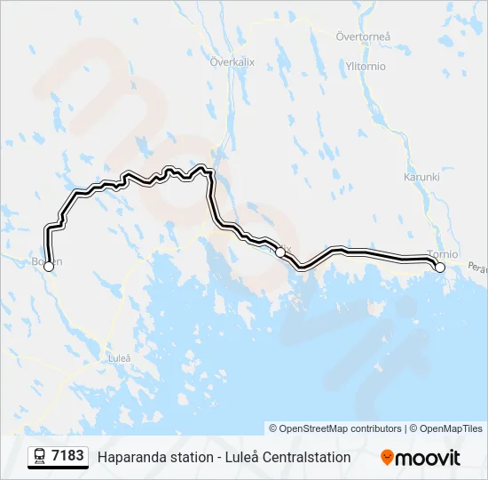 7183 Train Line Map