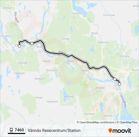 7460 Train Line Map