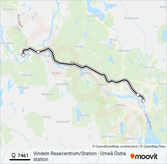 7461 Train Line Map