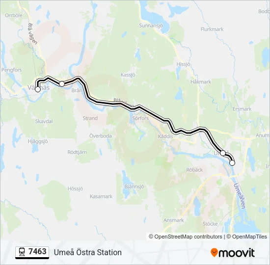 7463 Train Line Map