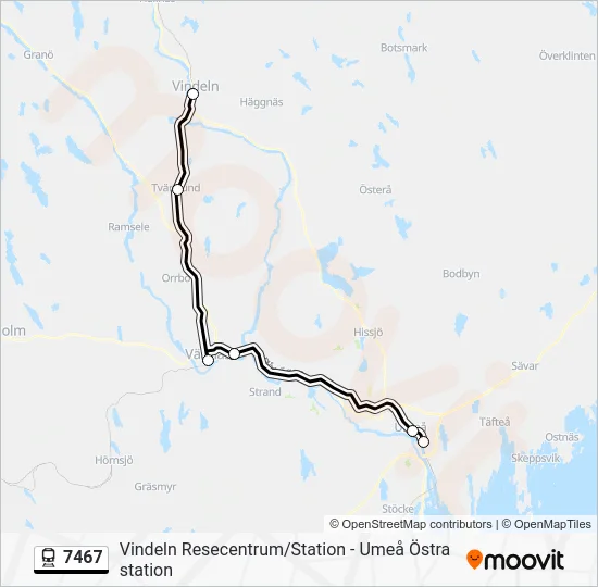 7467 Train Line Map