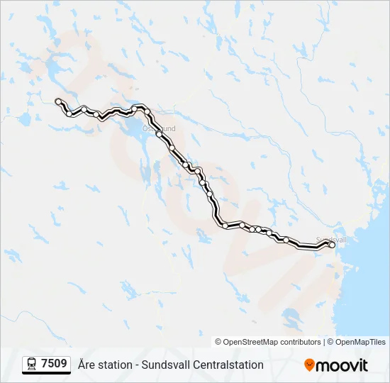 7509 Train Line Map