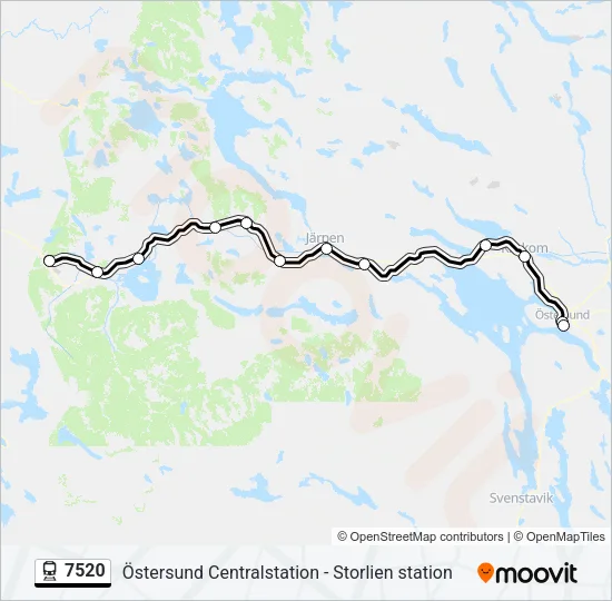7520 Train Line Map