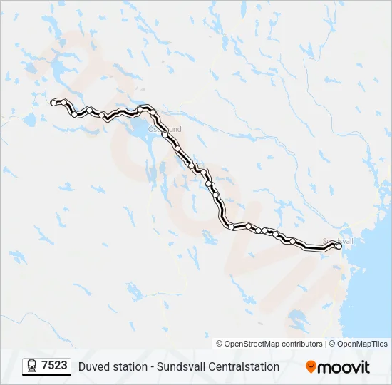 7523 Train Line Map