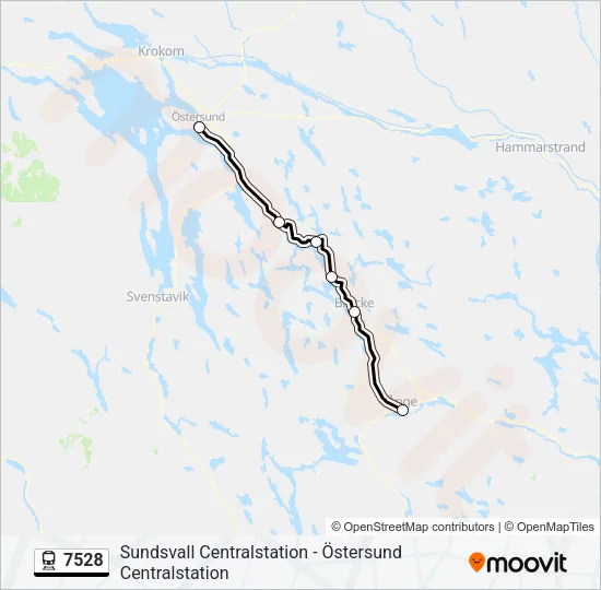 7528 Train Line Map