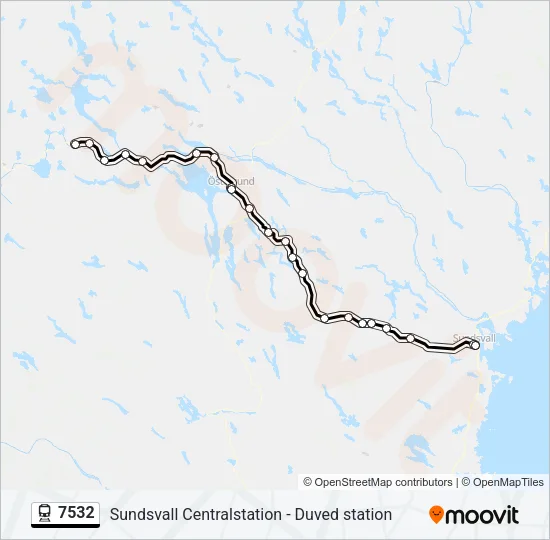 7532 Train Line Map