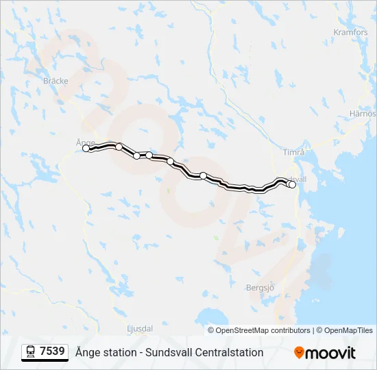 7539 Train Line Map