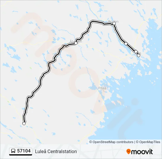 57104 Bus Line Map