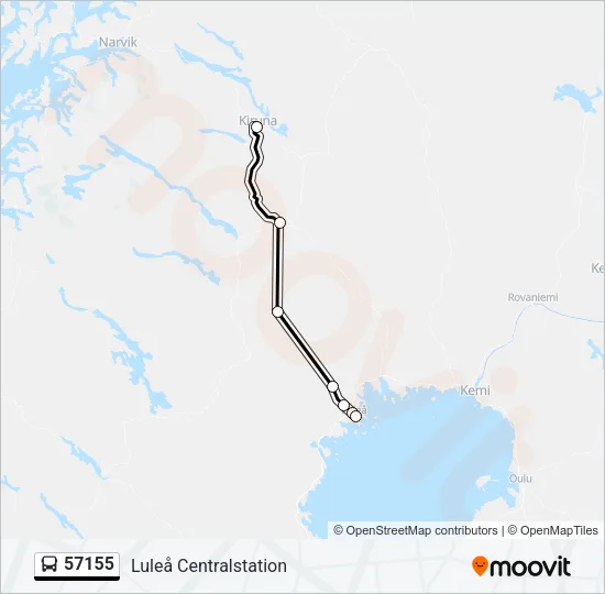 57155 Bus Line Map