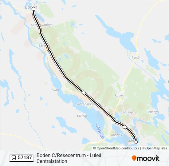 57187 Bus Line Map