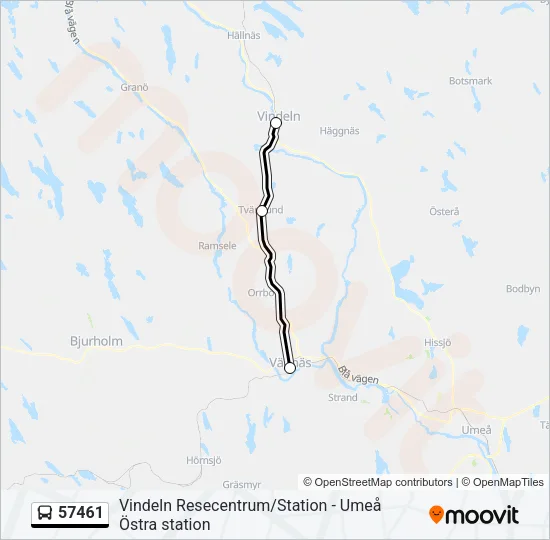 57461 Bus Line Map