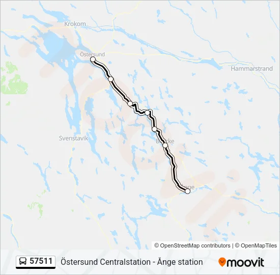 57511 Bus Line Map