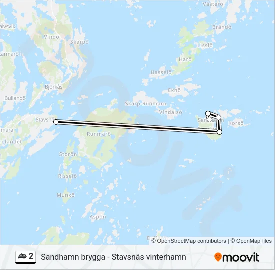 2 Ferry Line Map