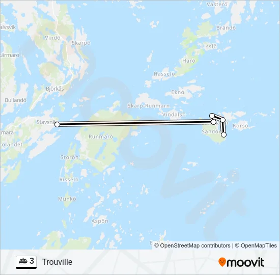 3 Ferry Line Map