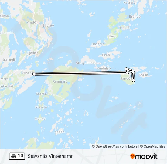 10 Ferry Line Map