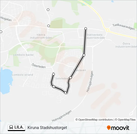 LILA. Bus Line Map
