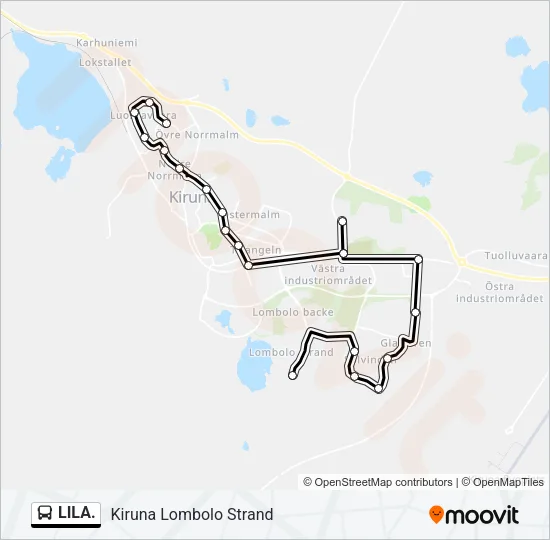 LILA. Bus Line Map