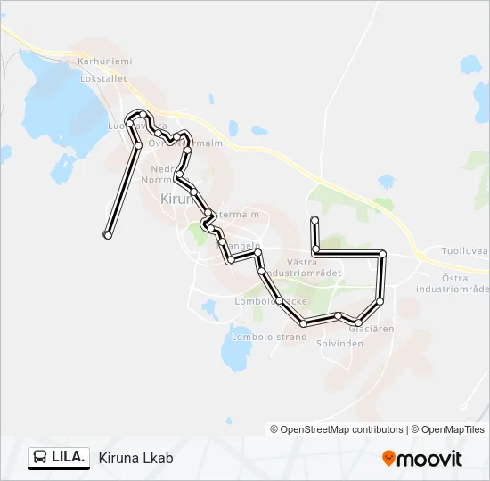 LILA. Bus Line Map