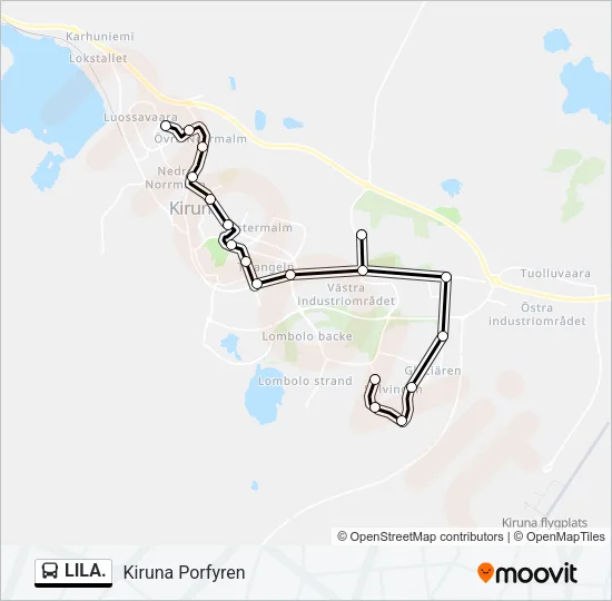 LILA. Bus Line Map