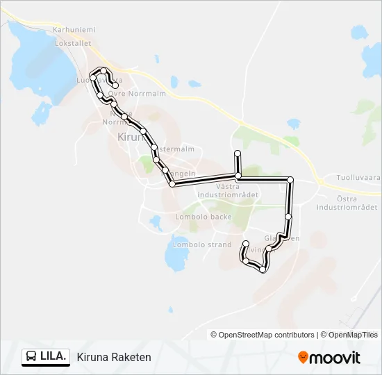 LILA. Bus Line Map