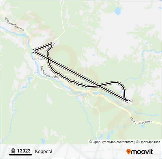 13023 Cable Car Line Map