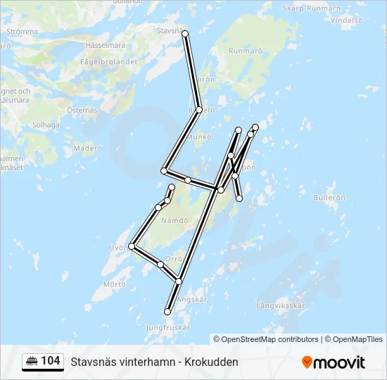 104 Ferry Line Map