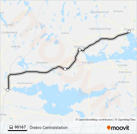 90167 Bus Line Map