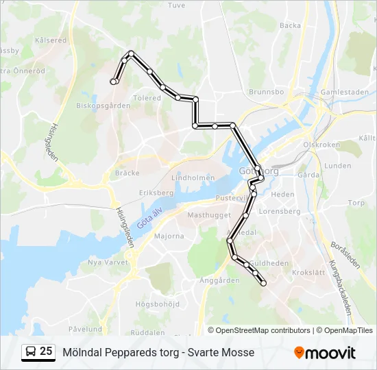25  Line Map