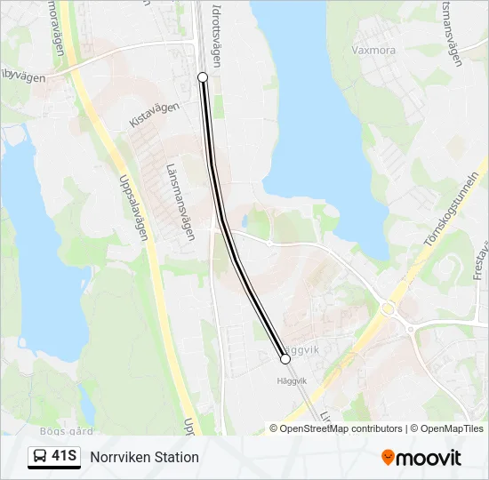 41S Bus Line Map