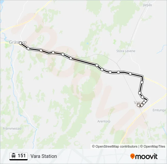 151 Cable Car Line Map