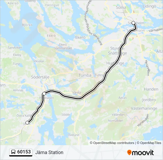 60153 Bus Line Map