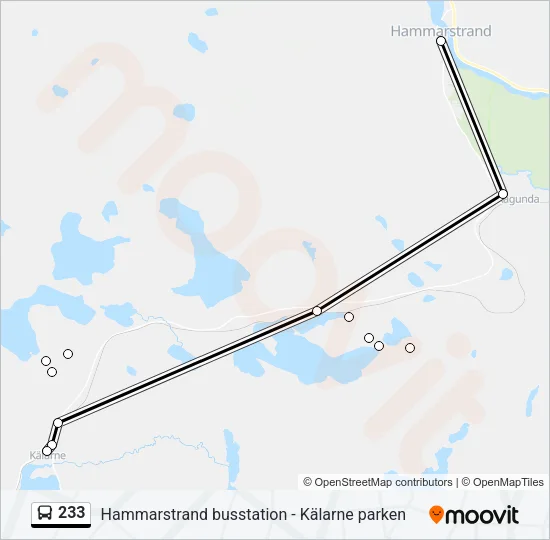 233 Bus Line Map