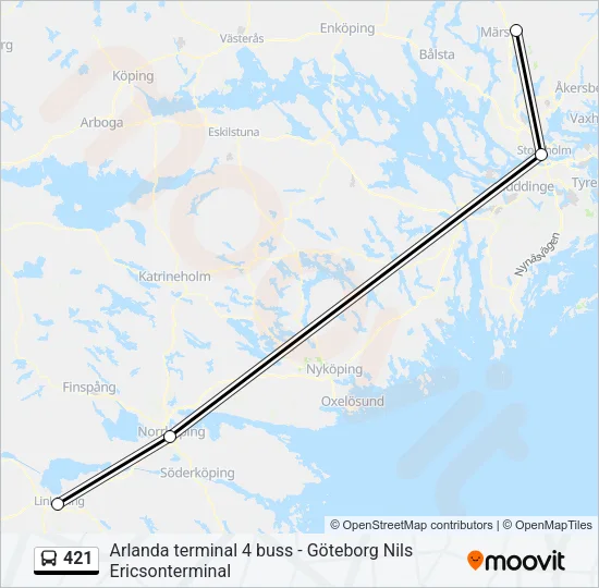 421  Line Map