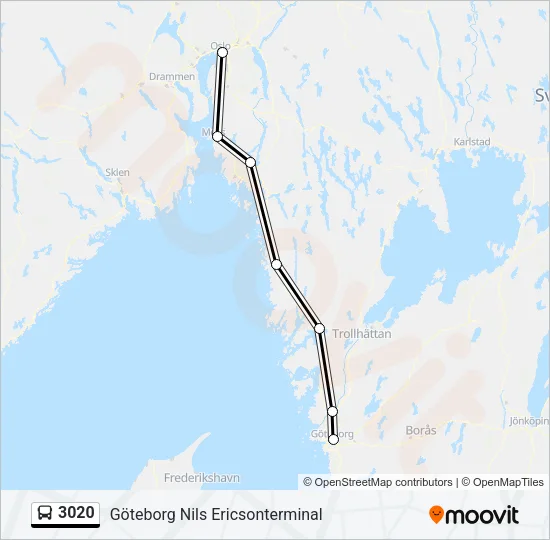 3020 Bus Line Map