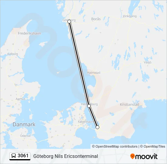 3061 Bus Line Map