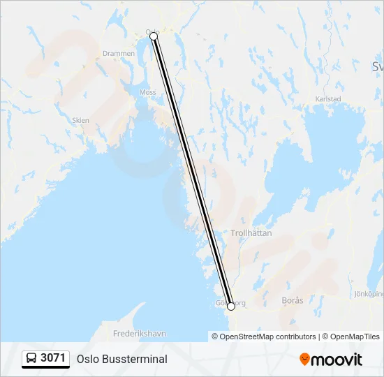 3071 Bus Line Map