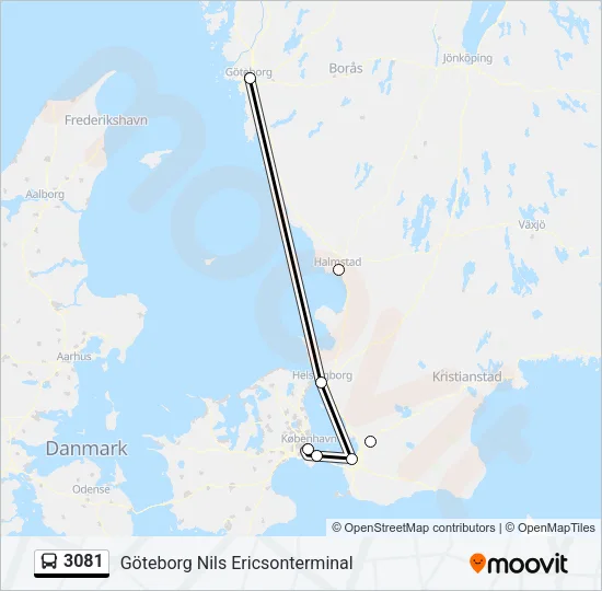 3081 Bus Line Map