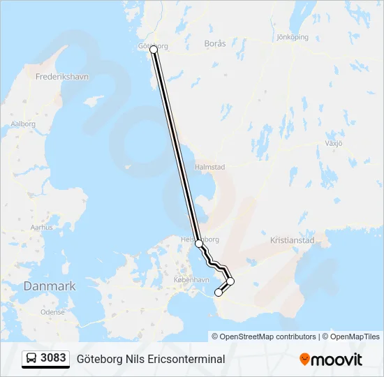 3083 Bus Line Map