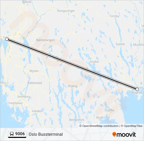 9006 Bus Line Map