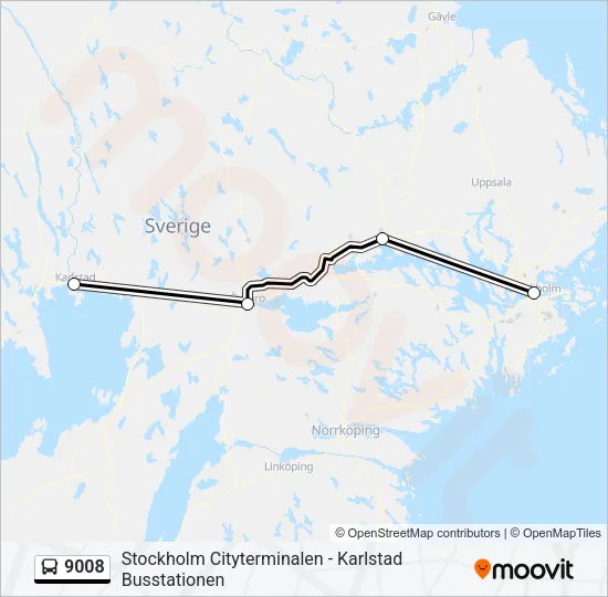 9008 Bus Line Map