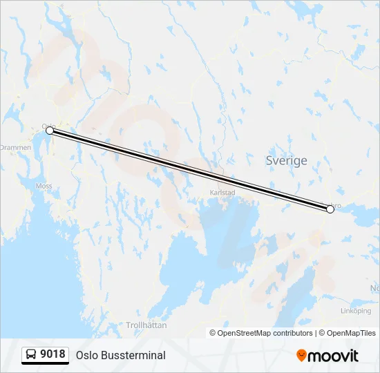 9018 Bus Line Map