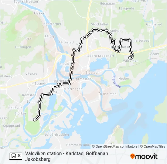 S  Line Map