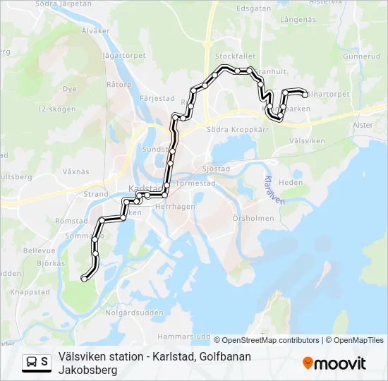 S  Line Map