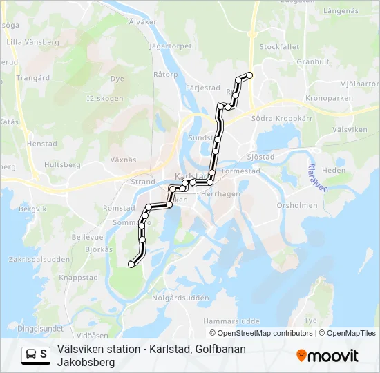 S  Line Map