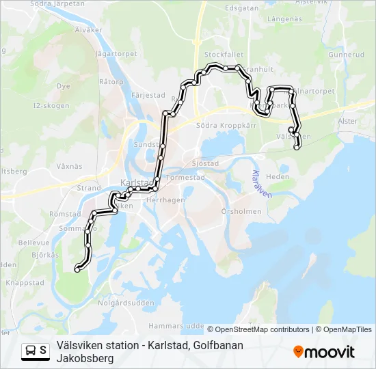 S  Line Map