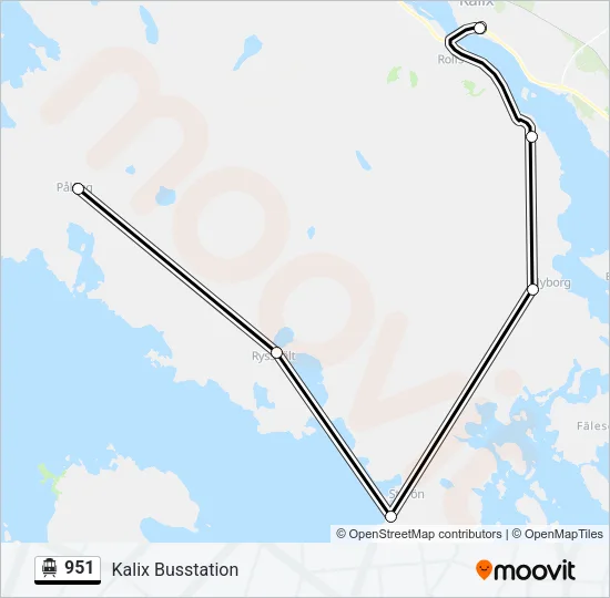 951 Cable Car Line Map