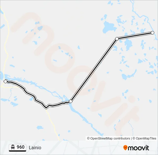 960 Cable Car Line Map