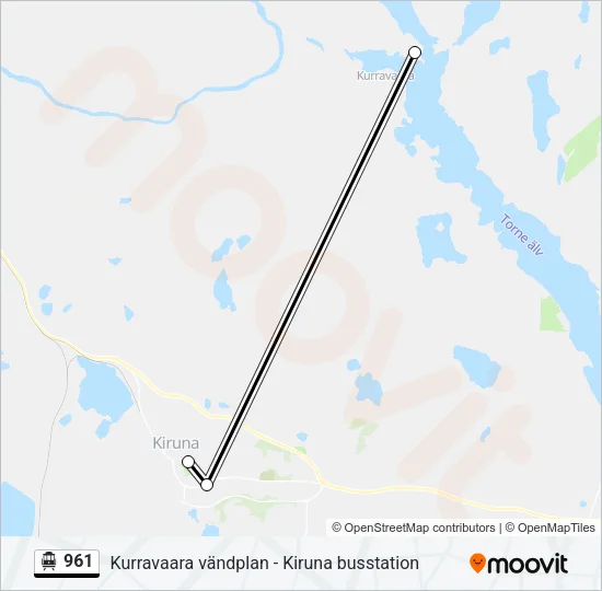 961 Cable Car Line Map