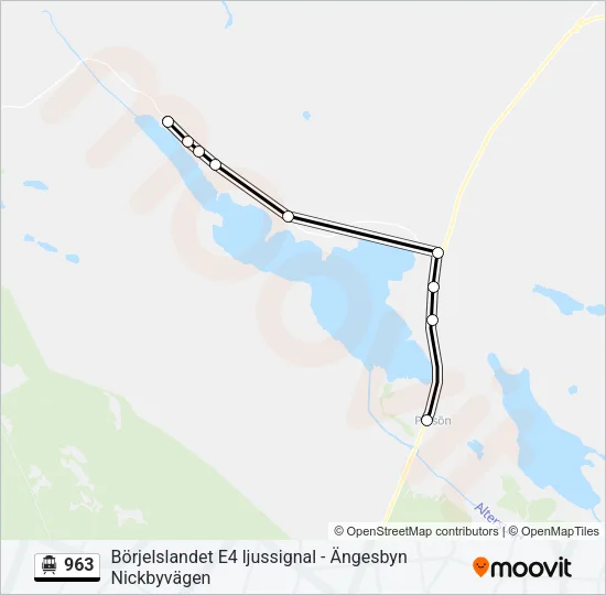 963 Cable Car Line Map
